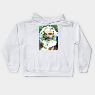 KARL MARX watercolor portrait .1 Kids Hoodie